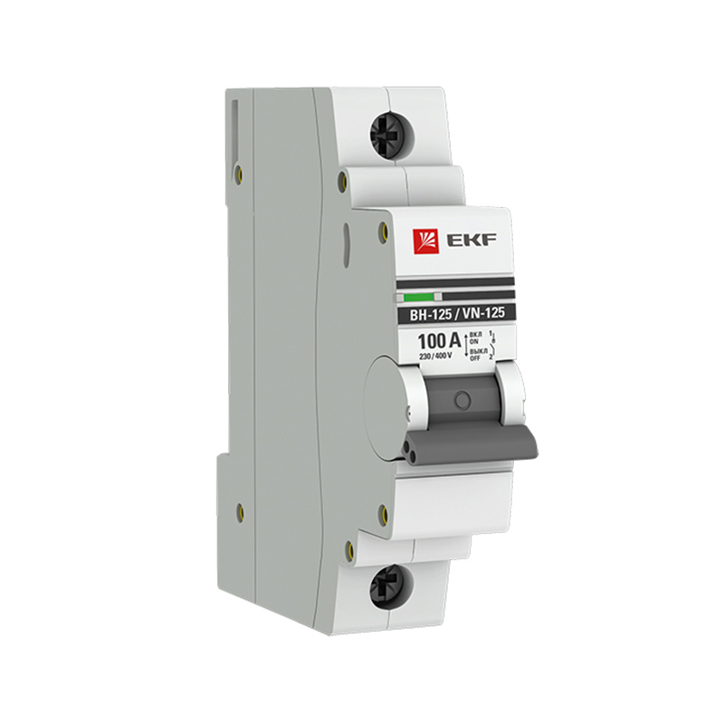 Изображение товара Выключатель нагрузки Ekf ВН-125 1P C100 А 2 кА SL125-1-100-pro Изображение товара Выключатель нагрузки Ekf ВН-125 1P C100 А 2 кА SL125-1-100-pro