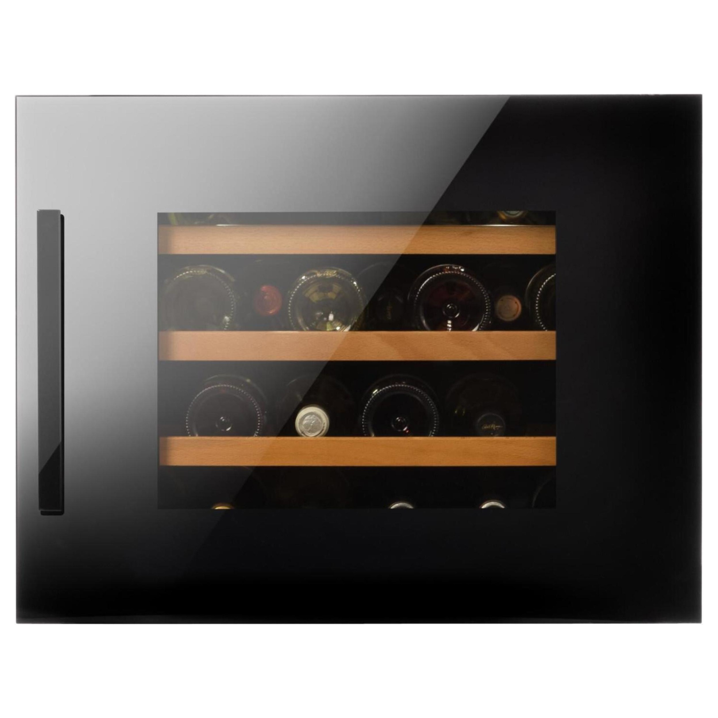 Изображение товара Встраиваемый винный шкаф Hansa BWC60241B 24 бутылки черный с UV-фильтром