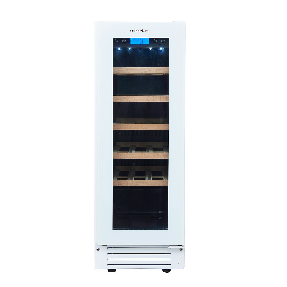 Изображение товара Встраиваемый винный шкаф Cellar Private CP020-1TWH на 20 бутылок, белый глянец