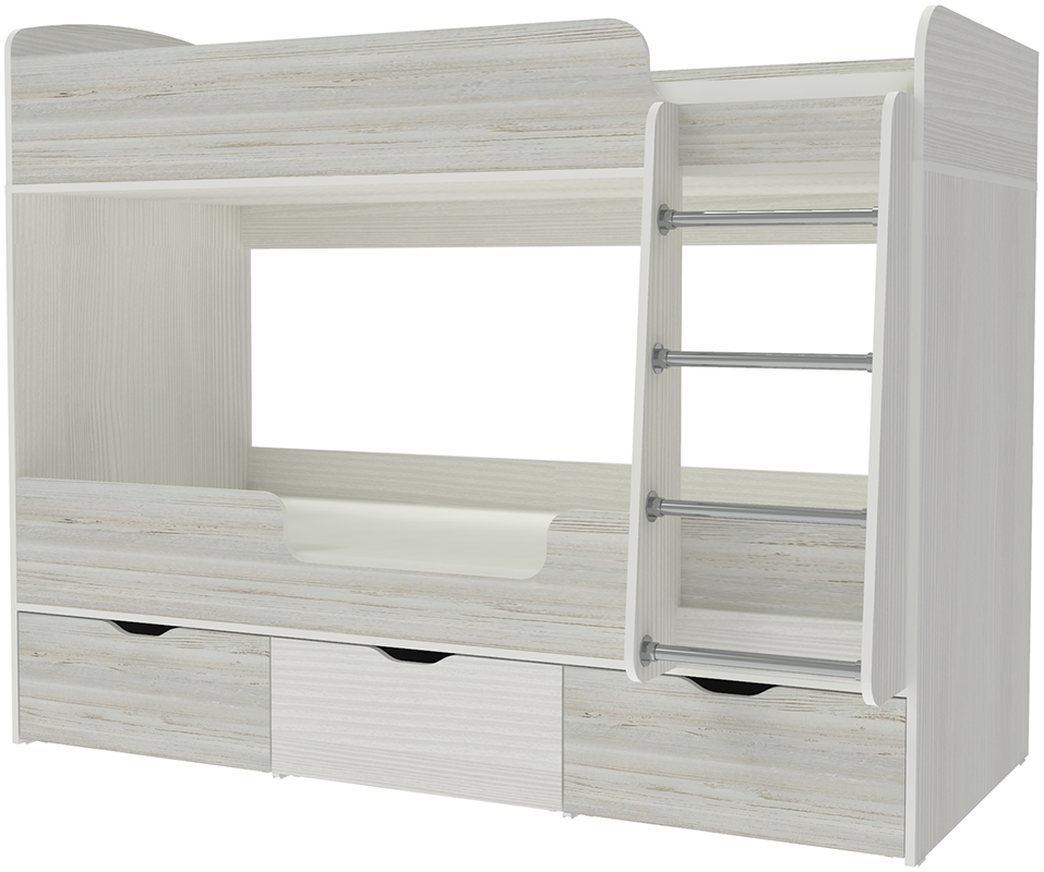 Изображение товара Двухъярусная кровать Кариви Малыш двойняшка 00561-04-30-00 183х146х83 см