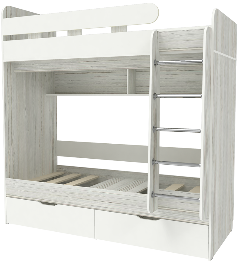 Изображение товара Кровать чердак КАРИВИ Юниор 5 для детей 164x202 см белая