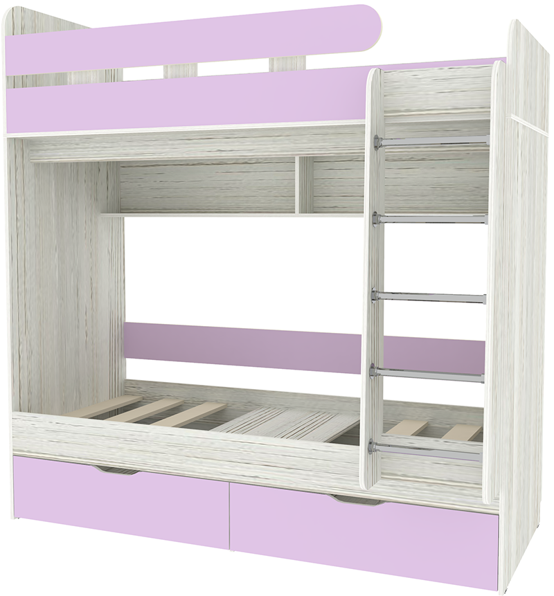 Изображение товара Двухъярусная кровать Кариви Юниор 5 00009-30-25-00 со спальным местом 190x80 см