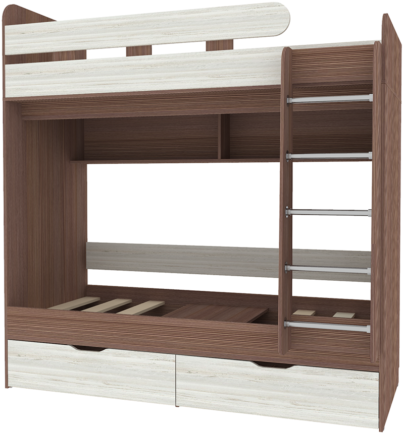 Изображение товара Двухъярусная кровать Кариви Юниор 5 164x202x104 см для детской комнаты