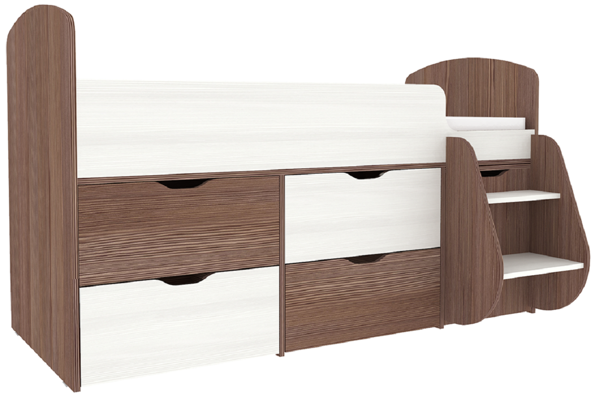 Изображение товара Кровать Кариви Малыш 7 164x101x74 см детская ЛДСП Россия