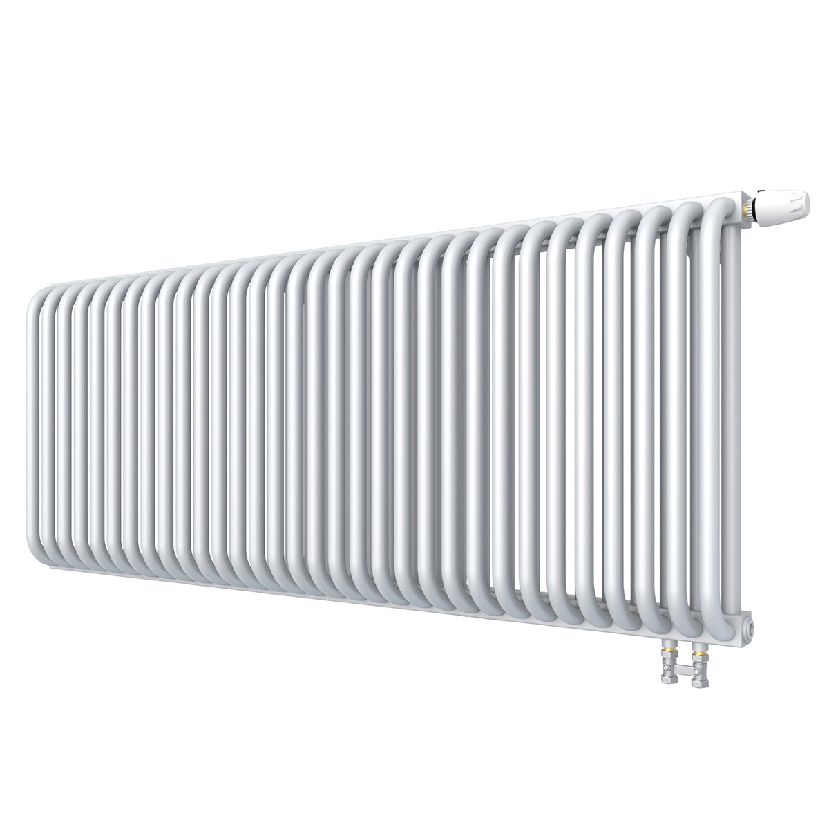 Изображение товара Стальной радиатор КЗТО PC 2 500 32 секции белый глянцевый для системы отопления