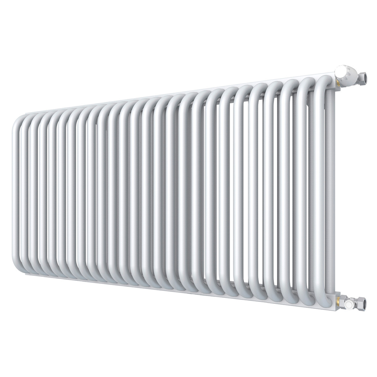 Изображение товара Радиатор отопления КЗТО PC 2 500 26 секций боковое подключение сталь белый
