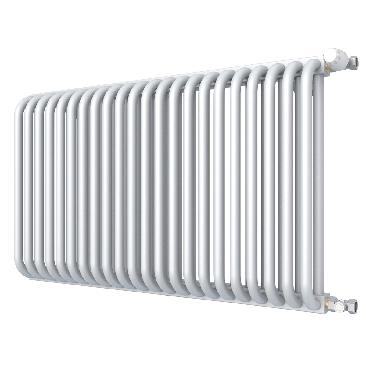 Изображение товара Радиатор Кзто PC 2 500 22 секции боковое подключение сталь белый