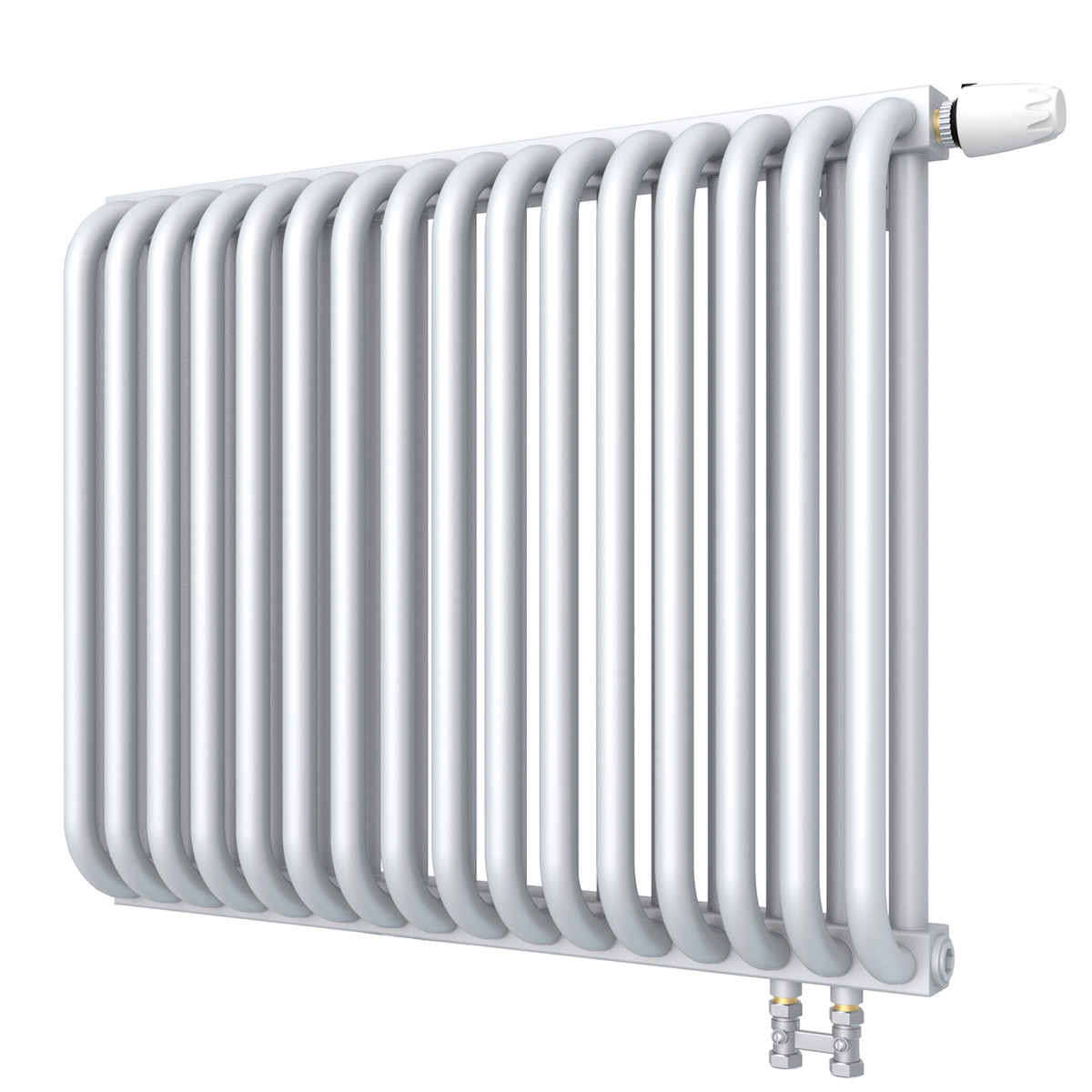 Изображение товара Радиатор водяного отопления КЗТО PC 2 500 16 секций белый, стальной, горизонтальный