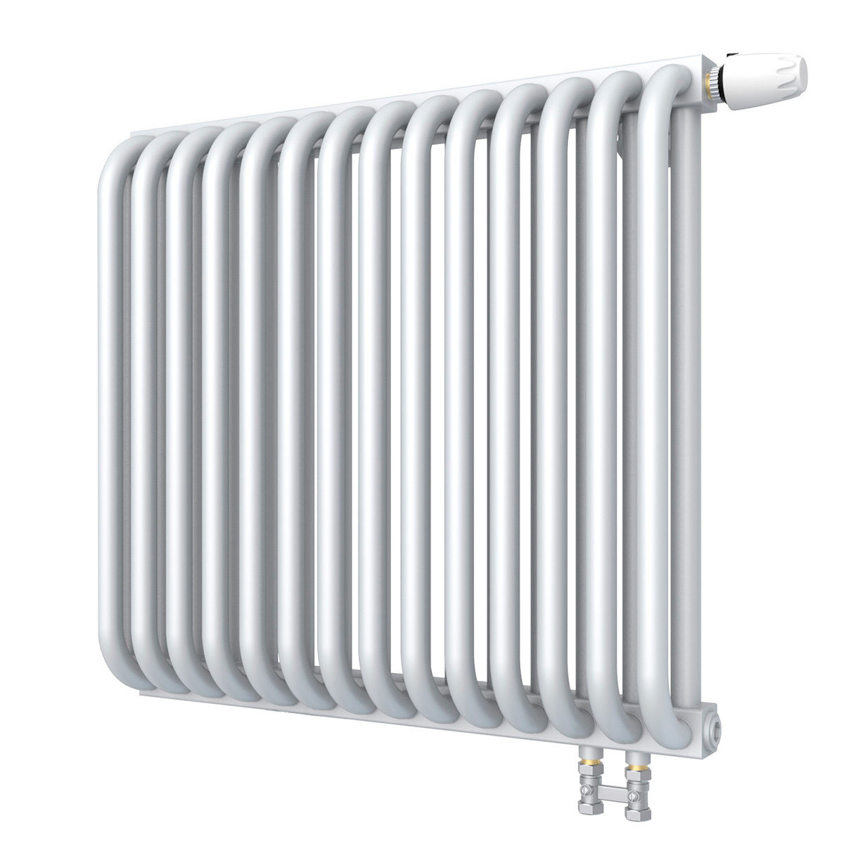 Изображение товара Радиатор Кзто PC 2 500 14 секций нижнее подключение сталь белый