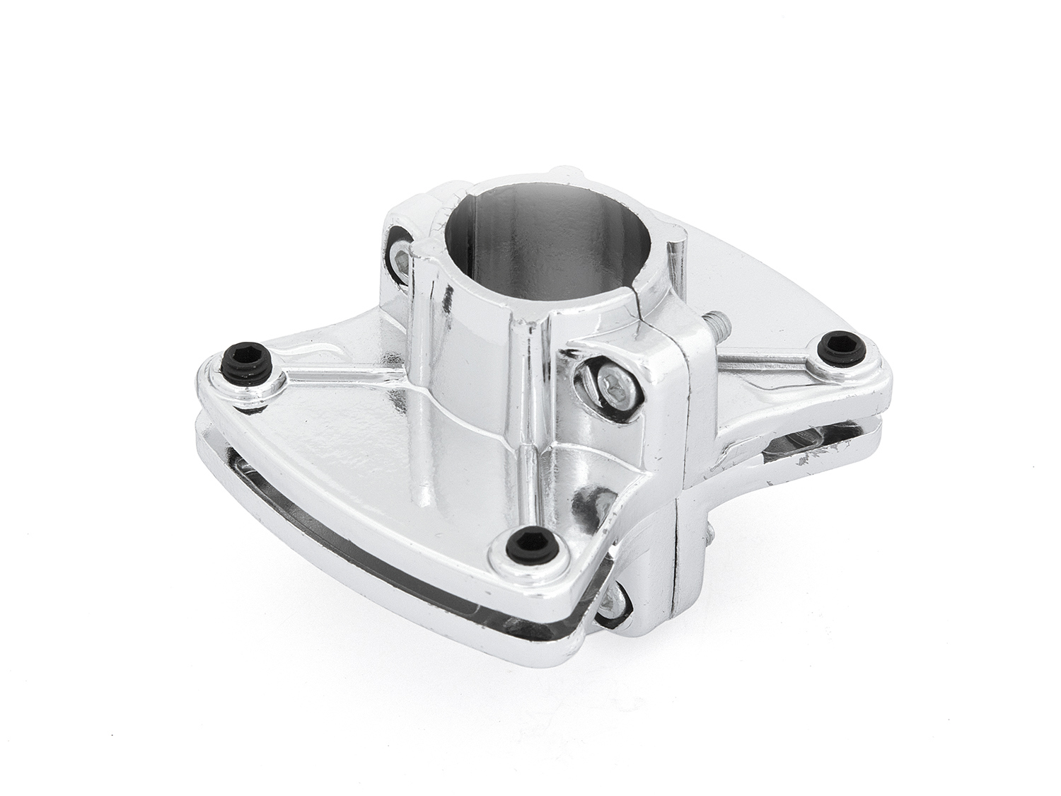 Изображение товара Держатель панели ⌀25 горизонтальный двусторонний хром