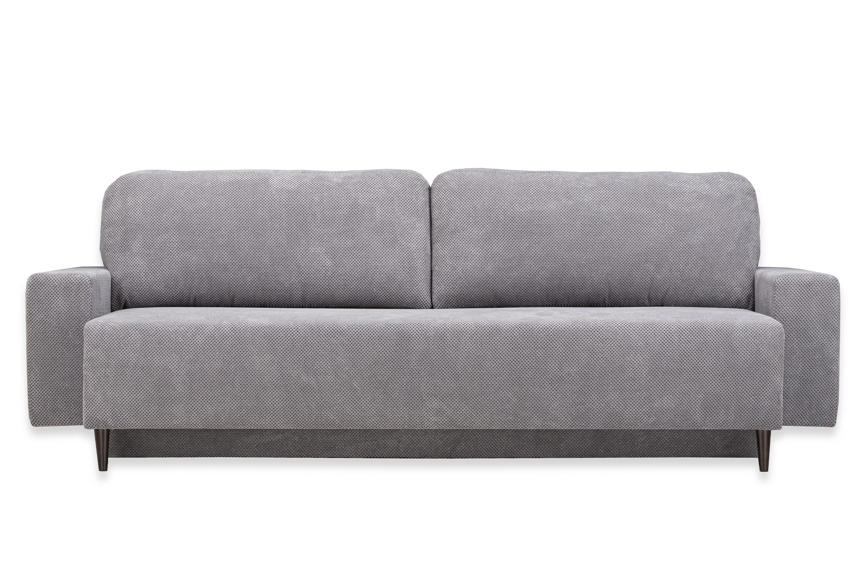 Изображение товара Диван раскладной Рич RAMART DESIGN серый велюр 140x200 см с ящиком хранения