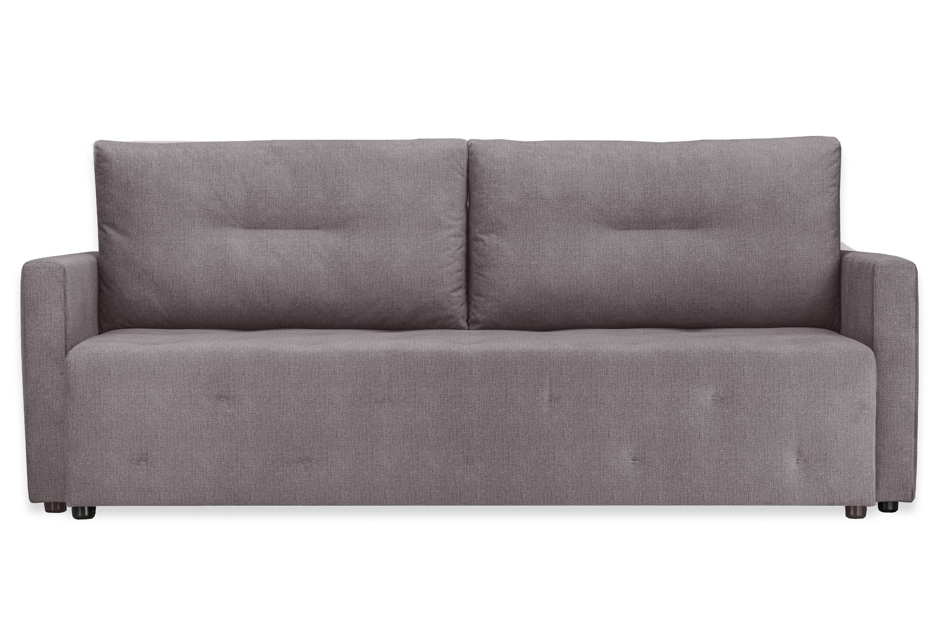 Изображение товара Диван раскладной с механизмом Еврокнижка и вместительным ящиком в коричневом велюре