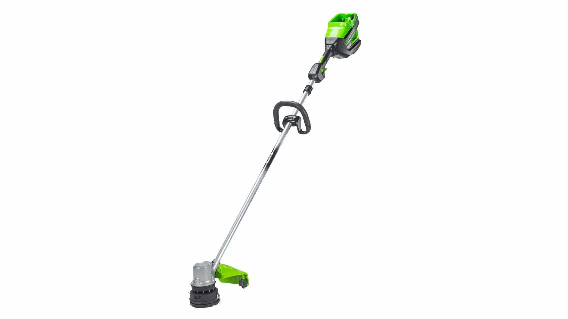 Изображение товара Аккумуляторный бесщёточный триммер Greenworks 82V 40см с аккумулятором и зарядным