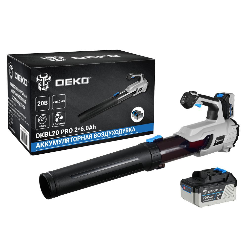 Изображение товара Воздуходувка садовая аккумуляторная DEKO DKBL20 PRO 20V лего с Makita батареями