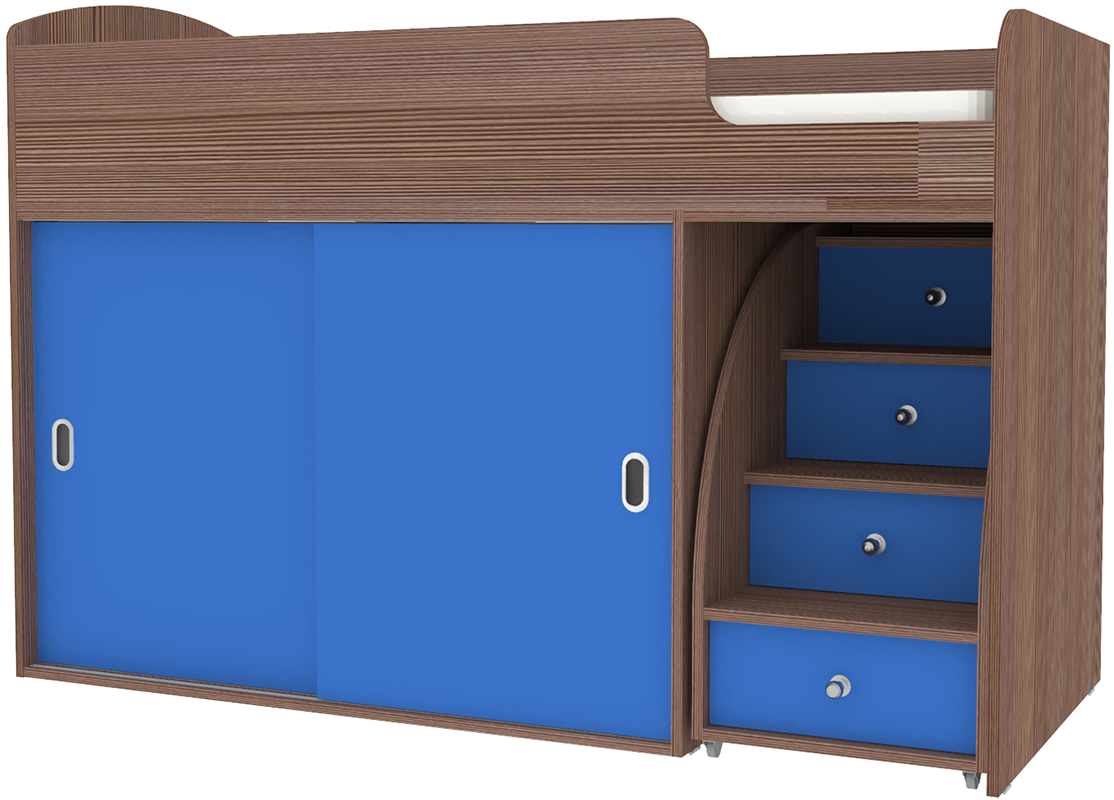 Изображение товара Детская кровать Кариви Малыш купе 164x110 см для малышей и детей 2-8 лет