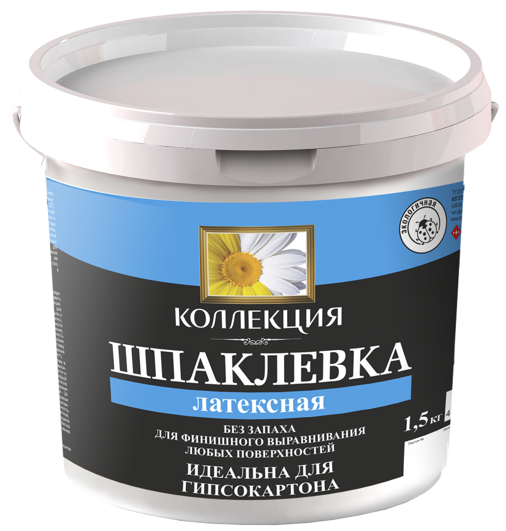 Изображение товара Шпатлевка Коллекция Латексная белый 1.5кг