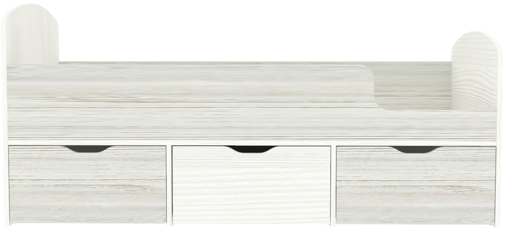 Изображение товара Кровать Кариви Малыш Мини 163x63 см белое дерево