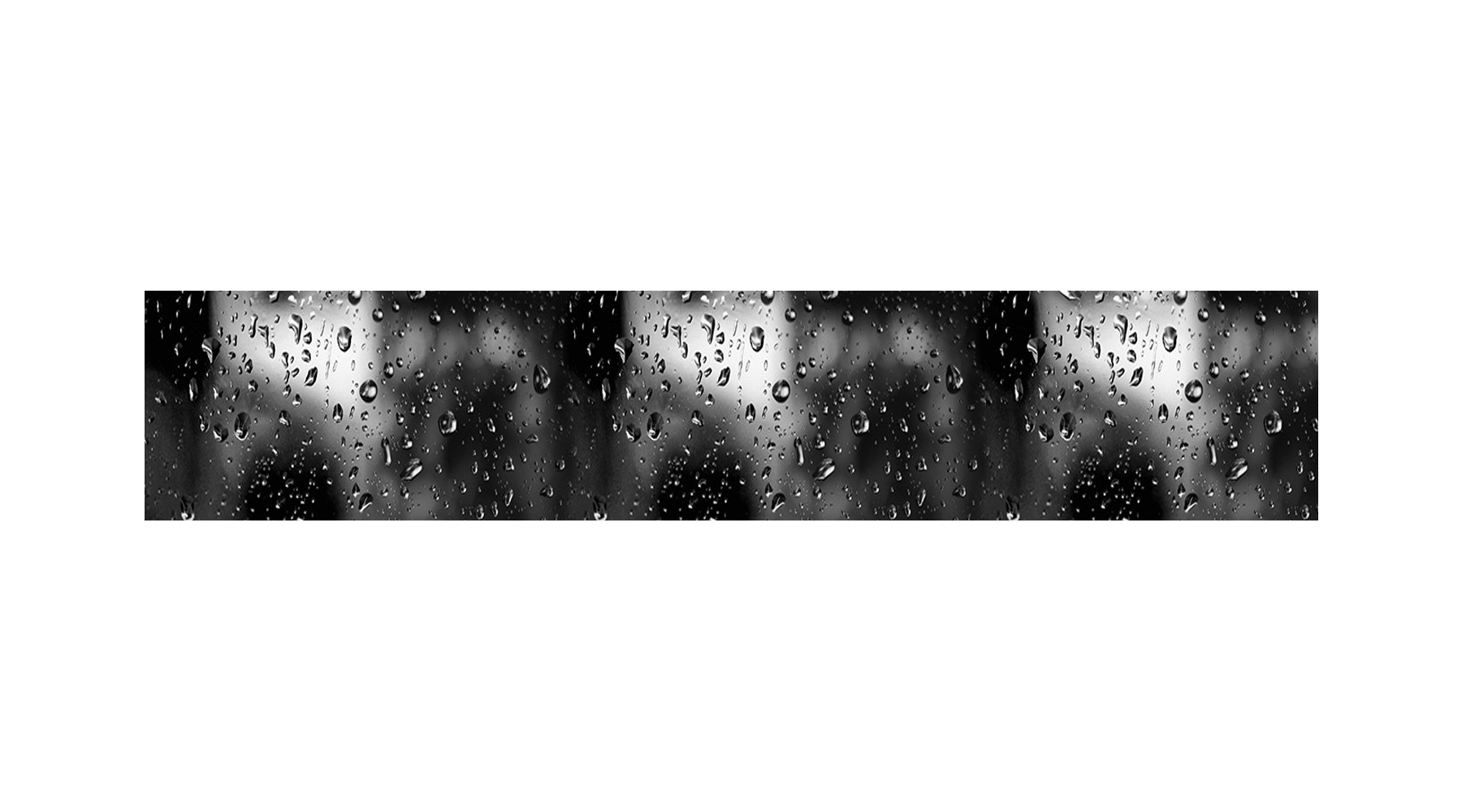 Изображение товара Стеновая панель Студия фартуков Капли на стекле 300x60x2 см поликарбонат цвет разноцветный