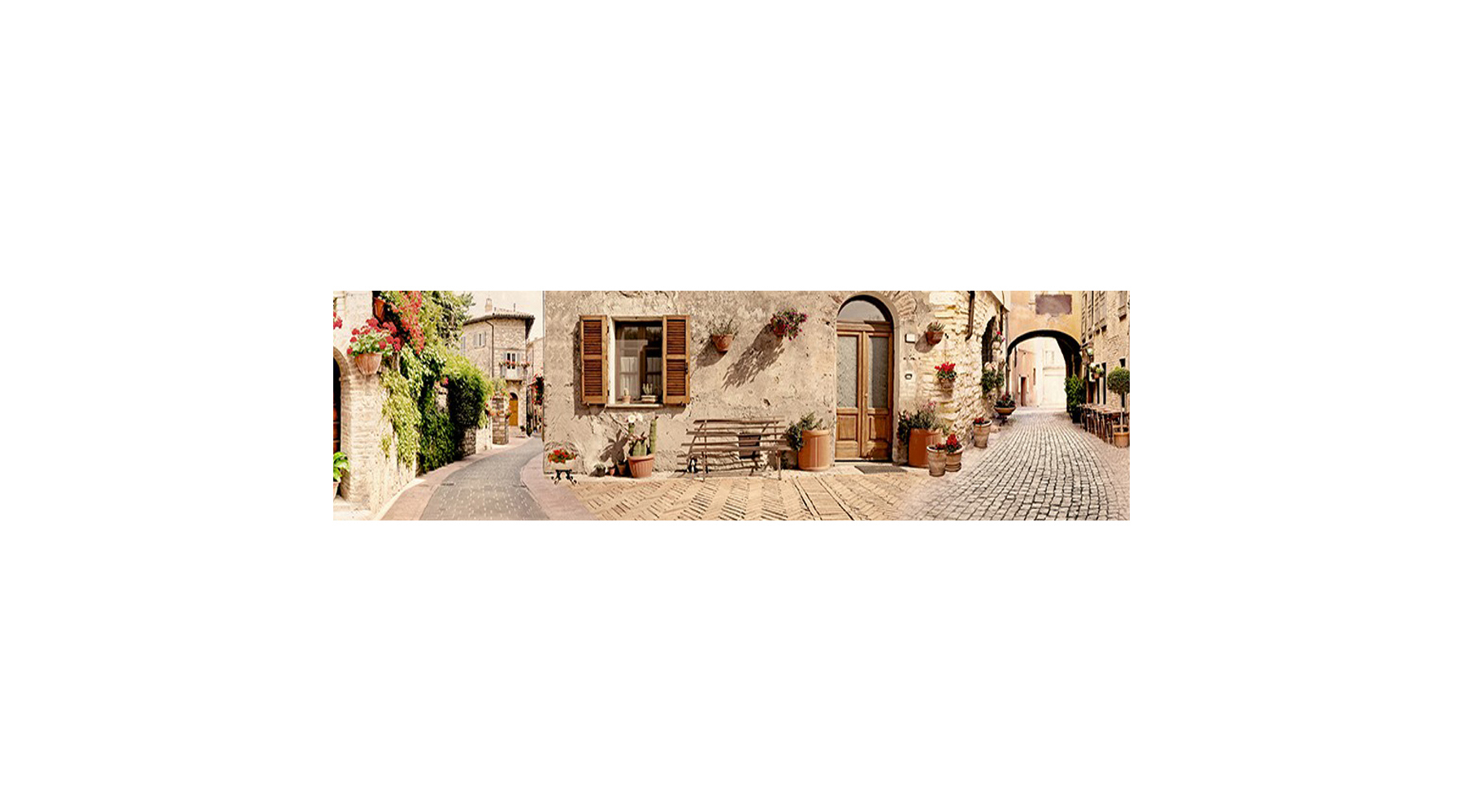 Изображение товара Стеновая панель Студия фартуков Солнечная улица 200x60x2 см поликарбонат цвет разноцветный