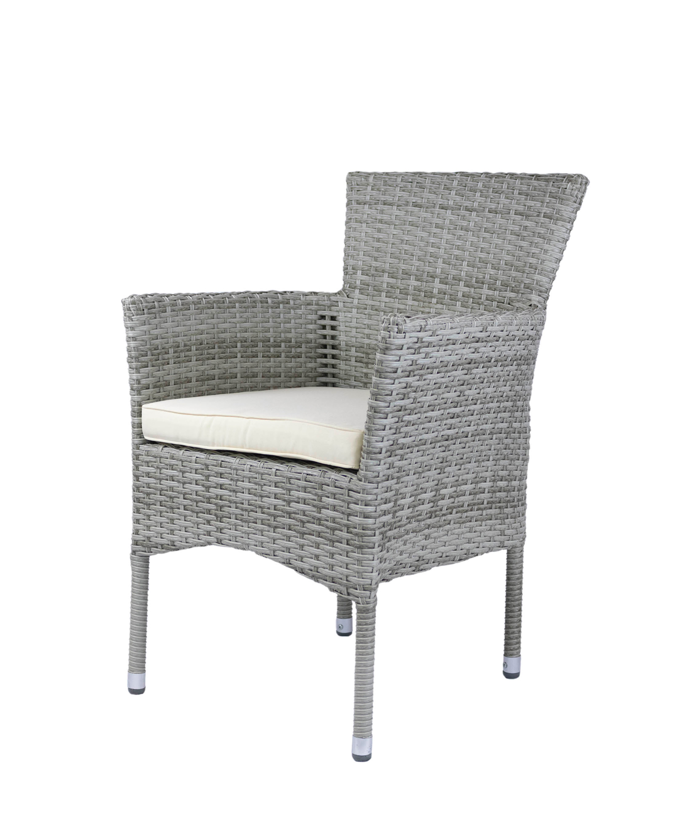 Изображение товара Кресло садовое Azzura Diana из искусственного ротанга с подушкой серое