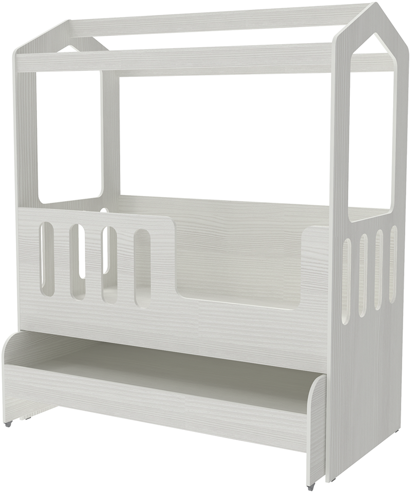 Изображение товара Двухъярусная кровать Кариви Сказка 164x195 см с выкатным элементом детская мебель