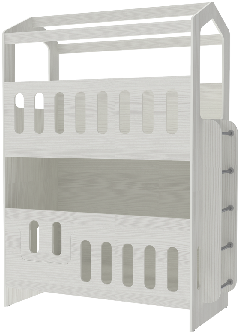 Изображение товара Двухъярусная кровать Кариви Сказочный Домик 198.2x240x83.6 см светлое дерево