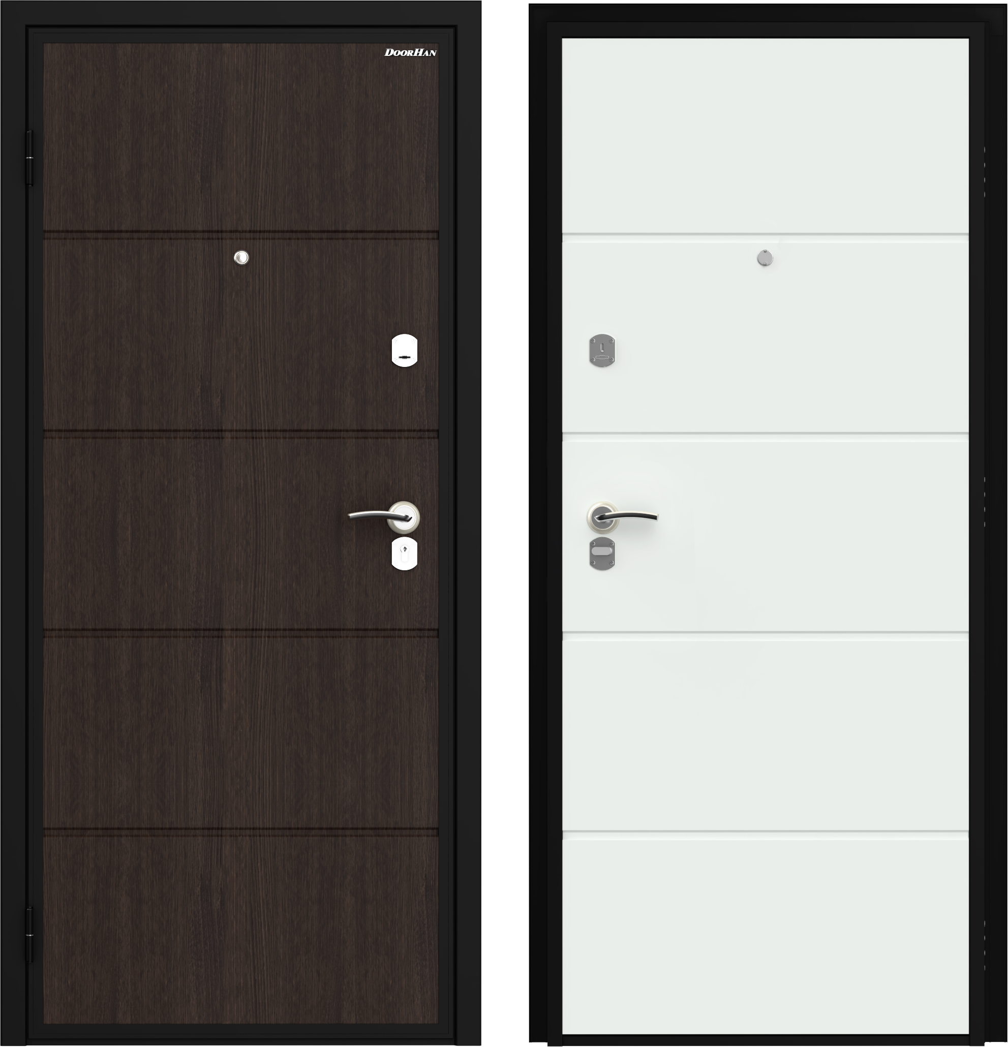 Изображение товара Дверь входная металлическая Оптим 98x205 см левая белый
