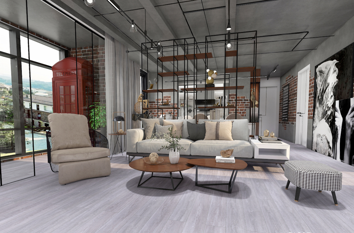 Изображение товара Ламинат Woodstyle Окхерст Серый 33 класс 8 мм влагостойкий 2.12 м²