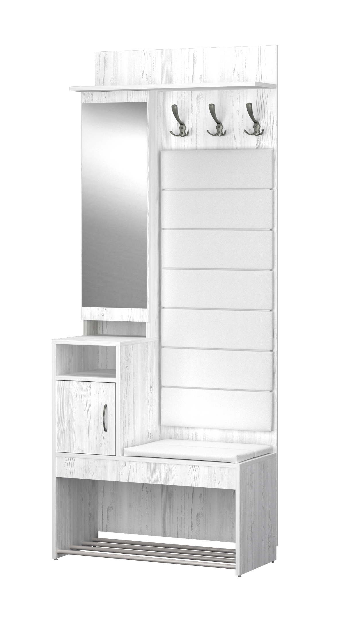 Изображение товара Комплект мебели Ивару Ольга-Милк 1 80x200x35 см ЛДСП цвет белый