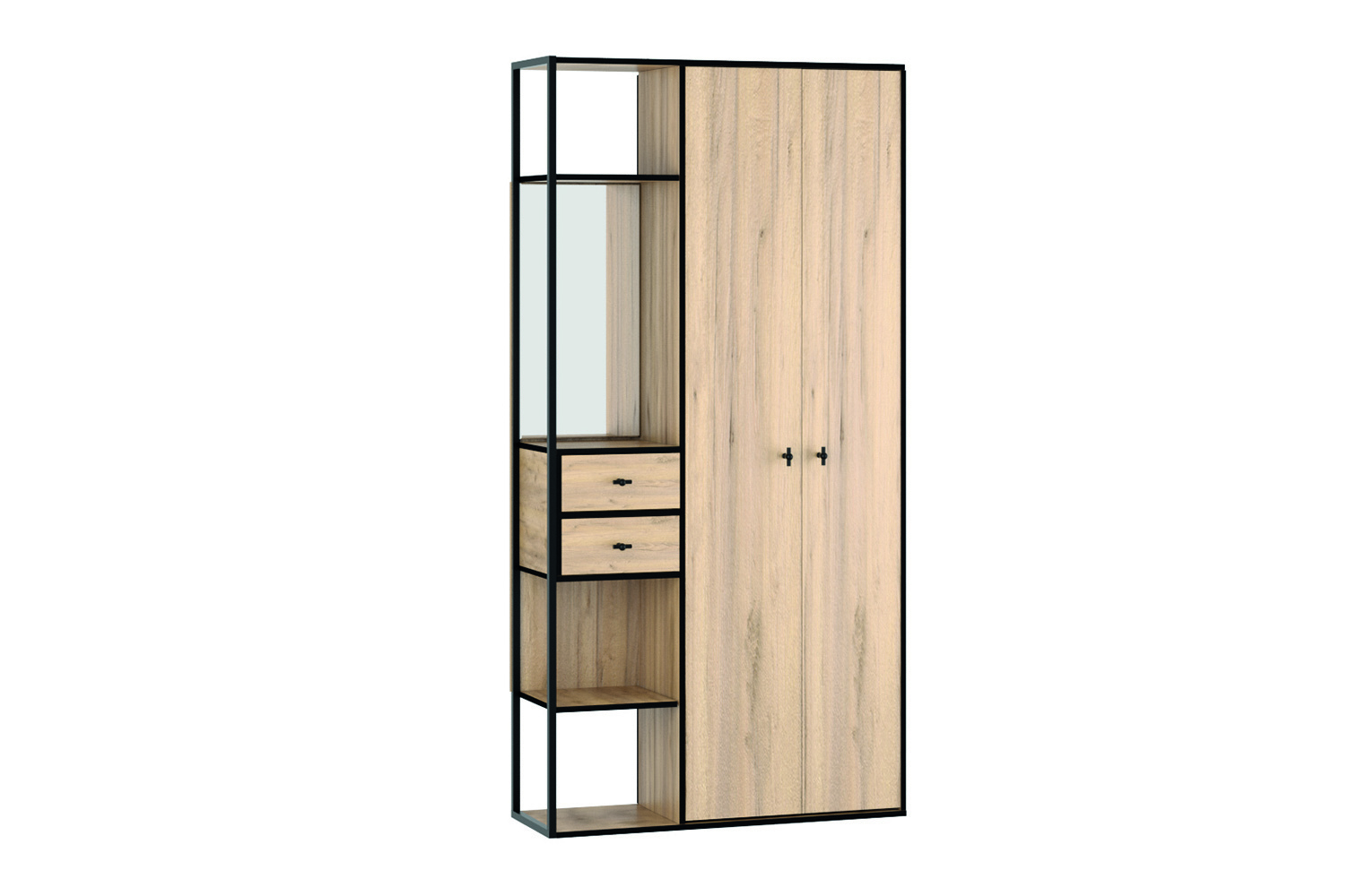 Изображение товара Шкаф Ивару 95x200x35 см ЛДСП цвет дуб золотой