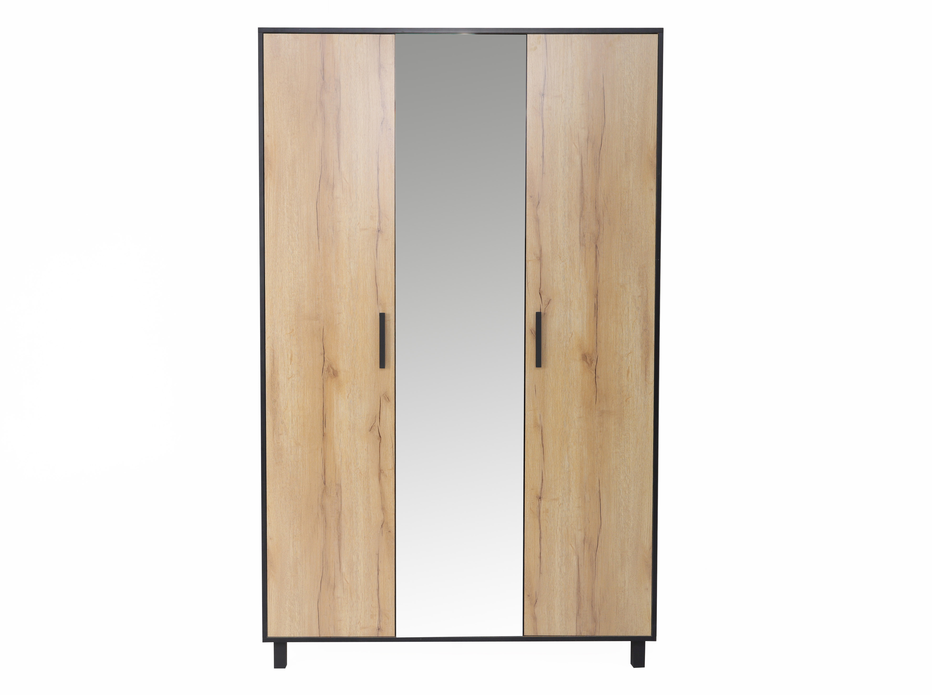 Изображение товара Современный распашной шкаф Ивару 130x210 см цвет дуб золотой ЛДСП Россия