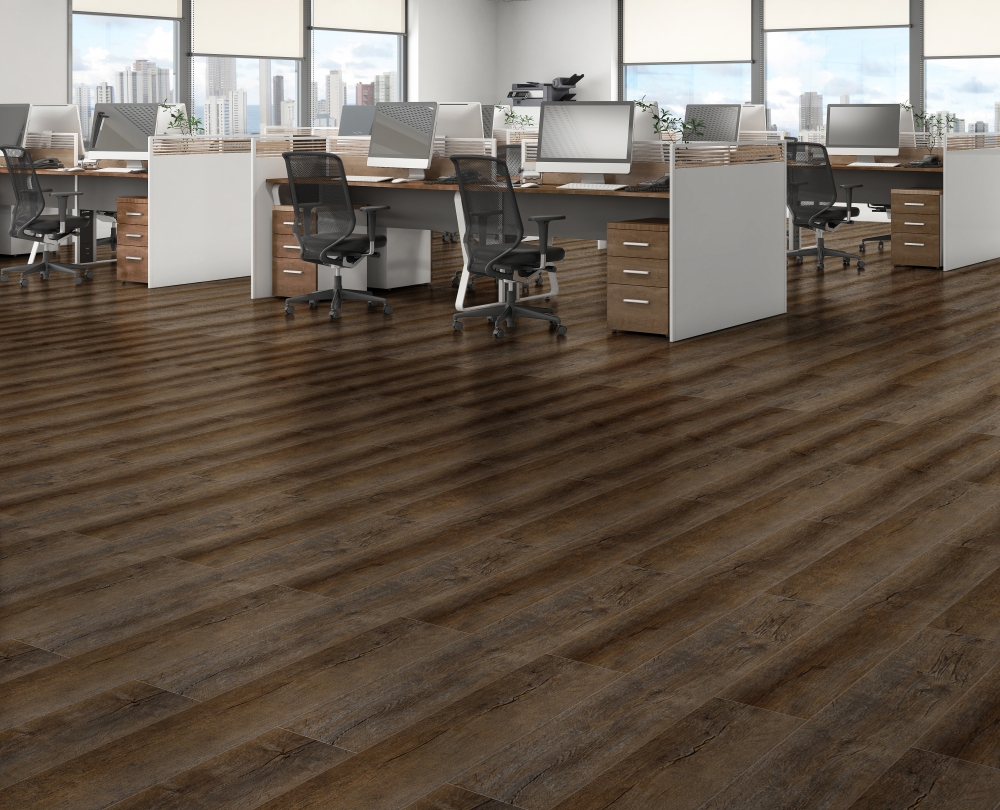 Изображение товара SPC плитка Royce Enjoy - водостойкое виниловое напольное покрытие с имитацией дерева 120х18 см