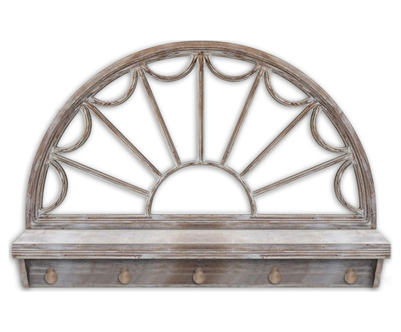 Изображение товара Настенная полка Гласар 60x15 см дерево цвет коричневый