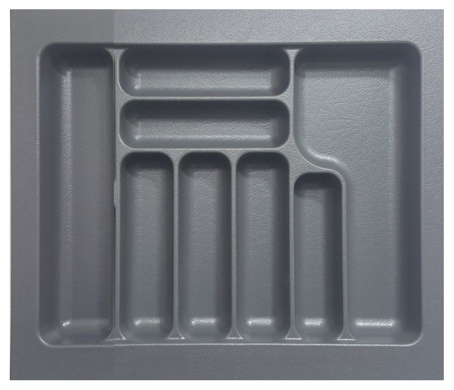 Изображение товара Лоток для столовых приборов Starax 49x5.5x54 см пластик серый