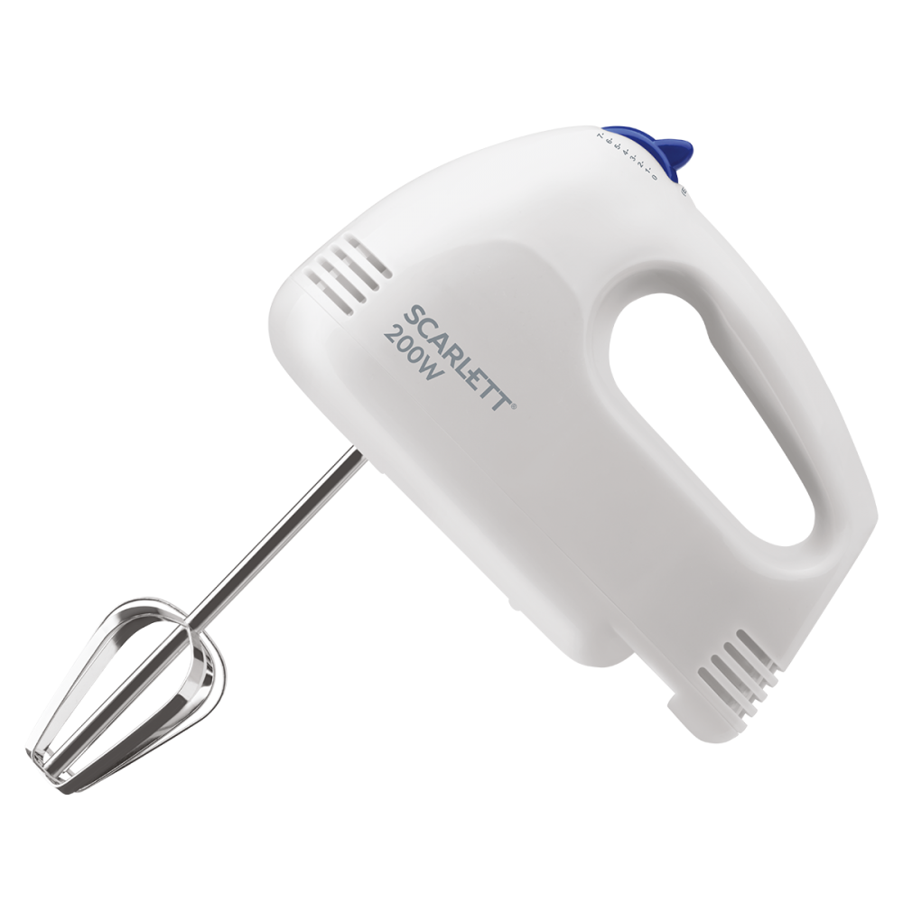 Изображение товара Ручной миксер Scarlett 7 скоростей белый SC-HM40S03 для взбивания и теста