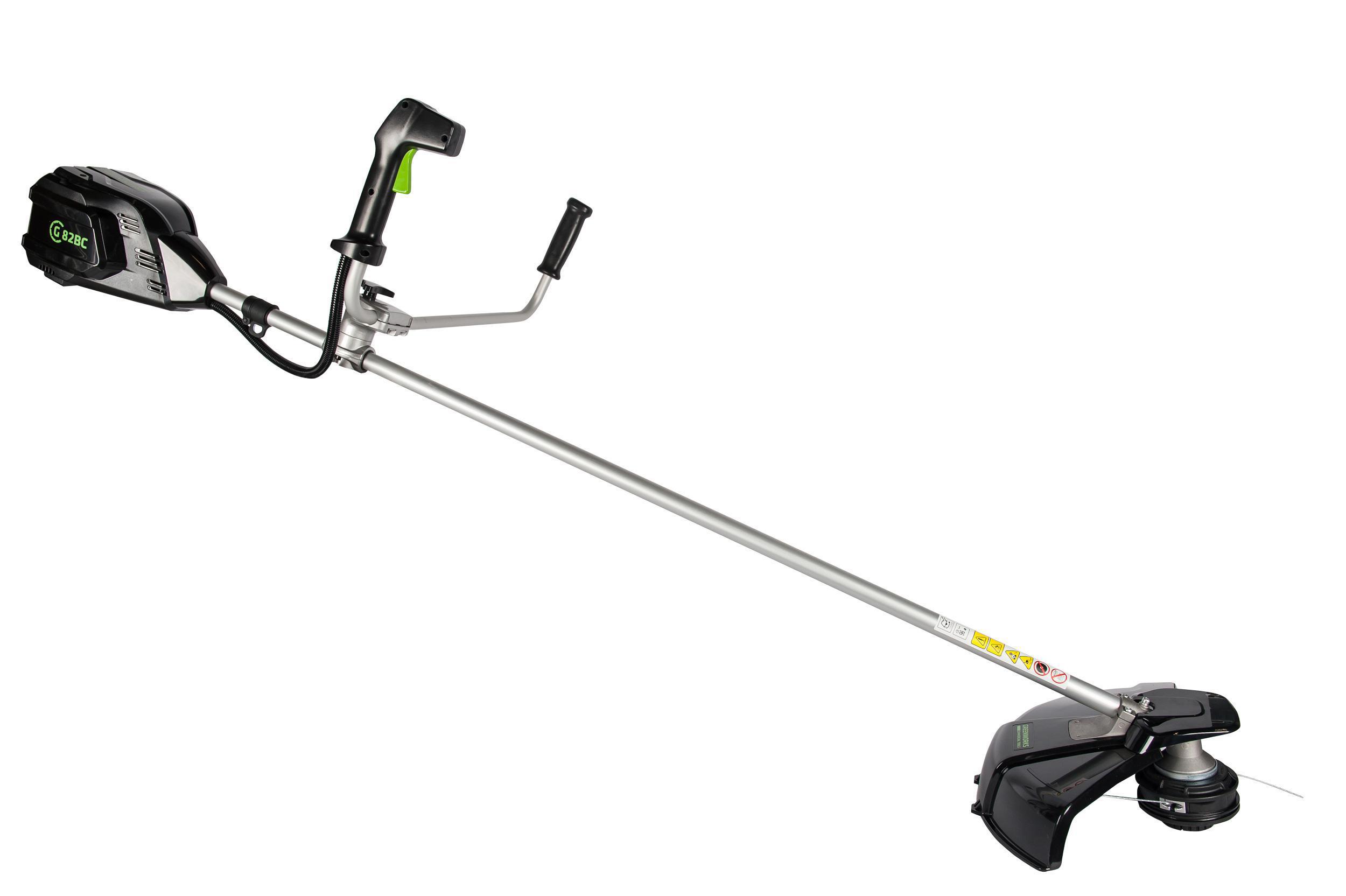 Изображение товара Аккумуляторный триммер Greenworks GC82BCBK5 82V профессиональный с пильным диском и 41 см шириной