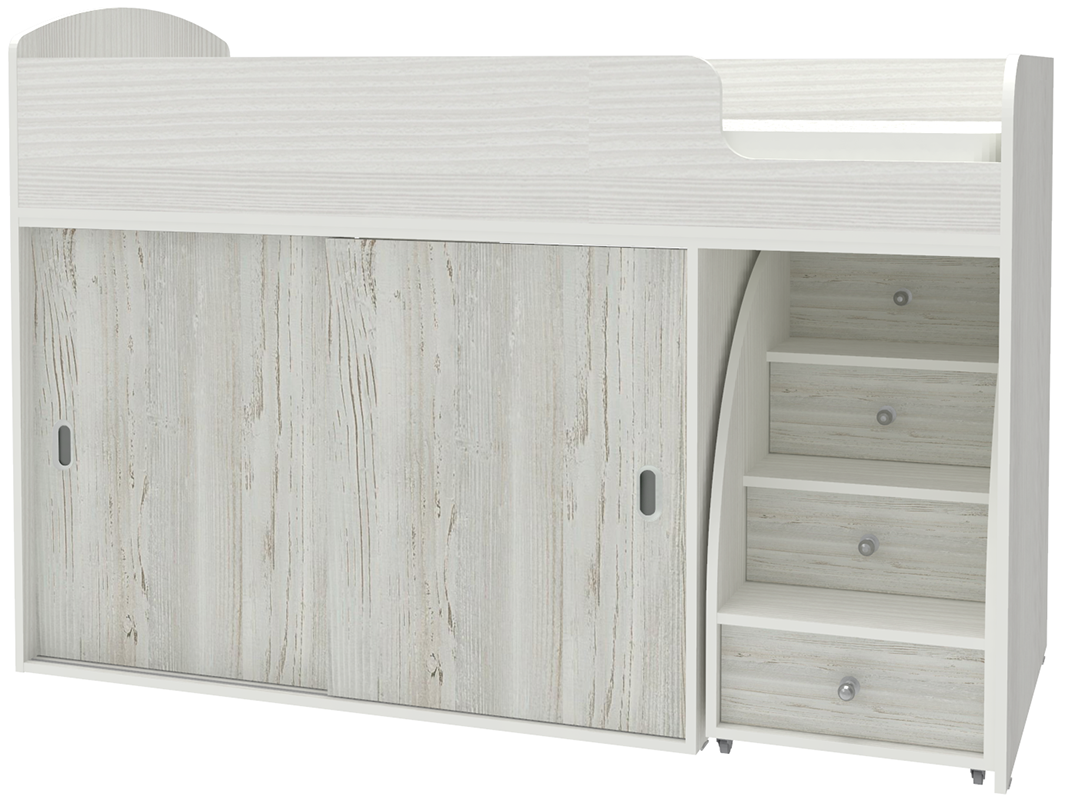 Изображение товара Детская кровать Кариви Малыш Купе 164x110x74 см ЛДСП Россия