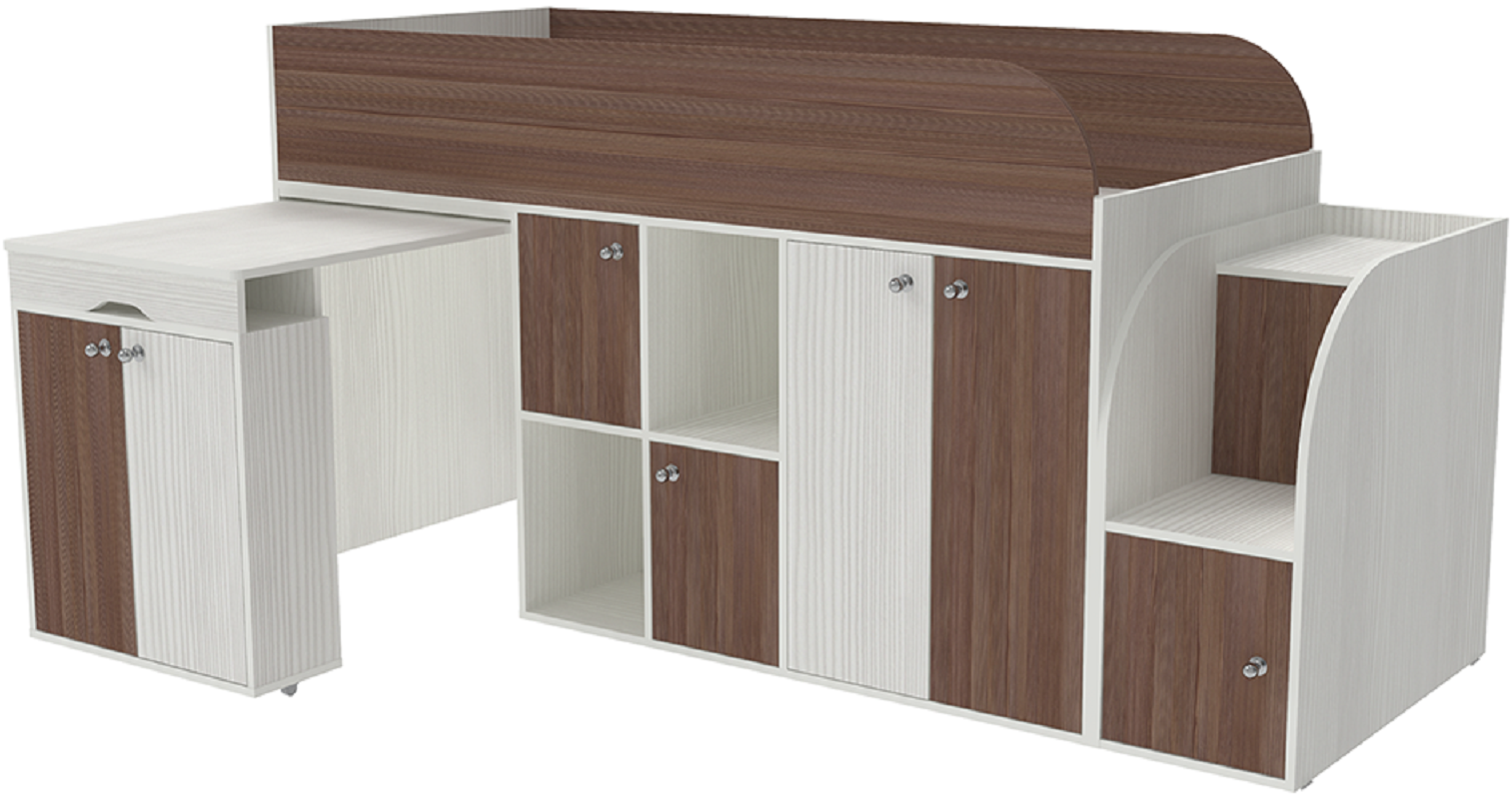 Изображение товара Кровать чердак КАРИВИ Малыш 3 218x108 см ЛДСП