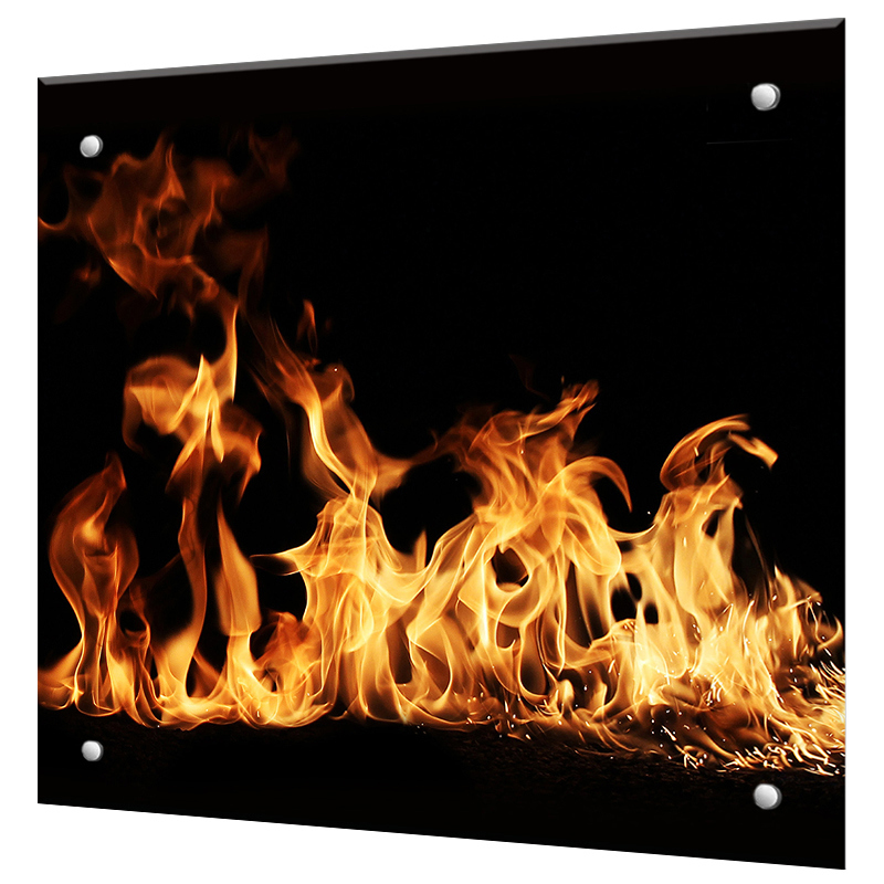 Изображение товара Декоративный кухонный фартук Borntoprint Пламя из закаленного стекла