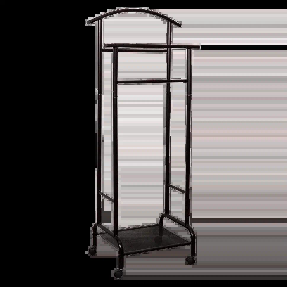 Изображение товара Напольная металлическая вешалка Зми Римини 2м черная с колесами