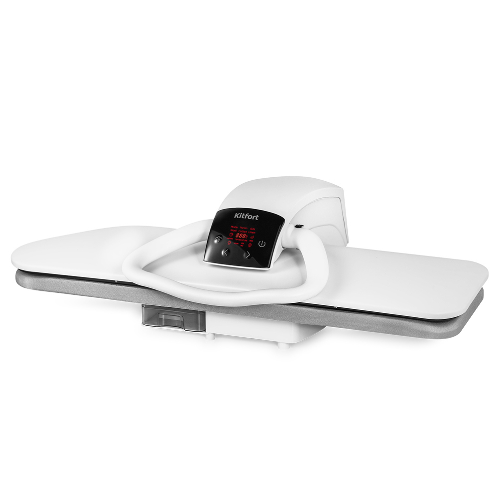 Изображение товара Гладильный пресс Kitfort КТ-2607 белый для профессиональной глажки и прессовки тканей