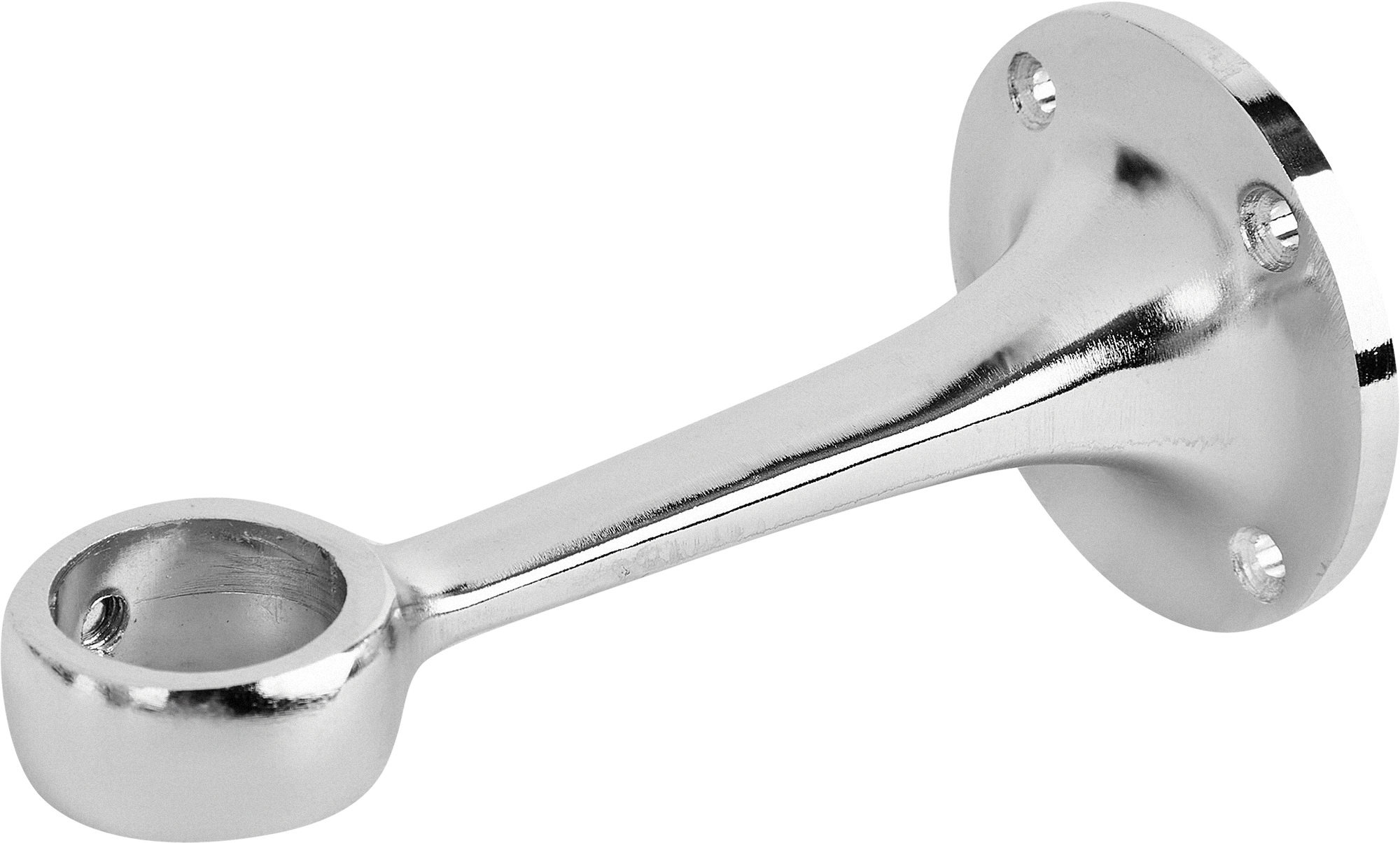 Изображение товара Держатель трубы к стене нерегулируемый усиленный проходной ⌀25 хром