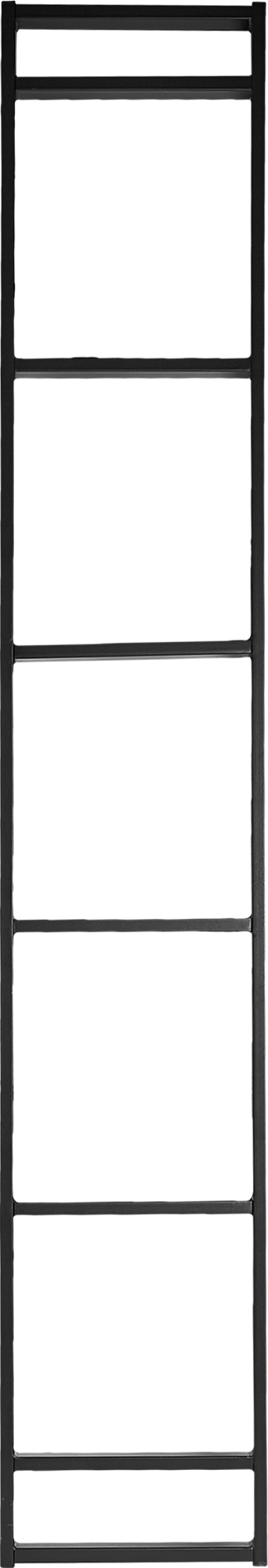 Боковина для стеллажа Лофт 2050 мм сталь черная