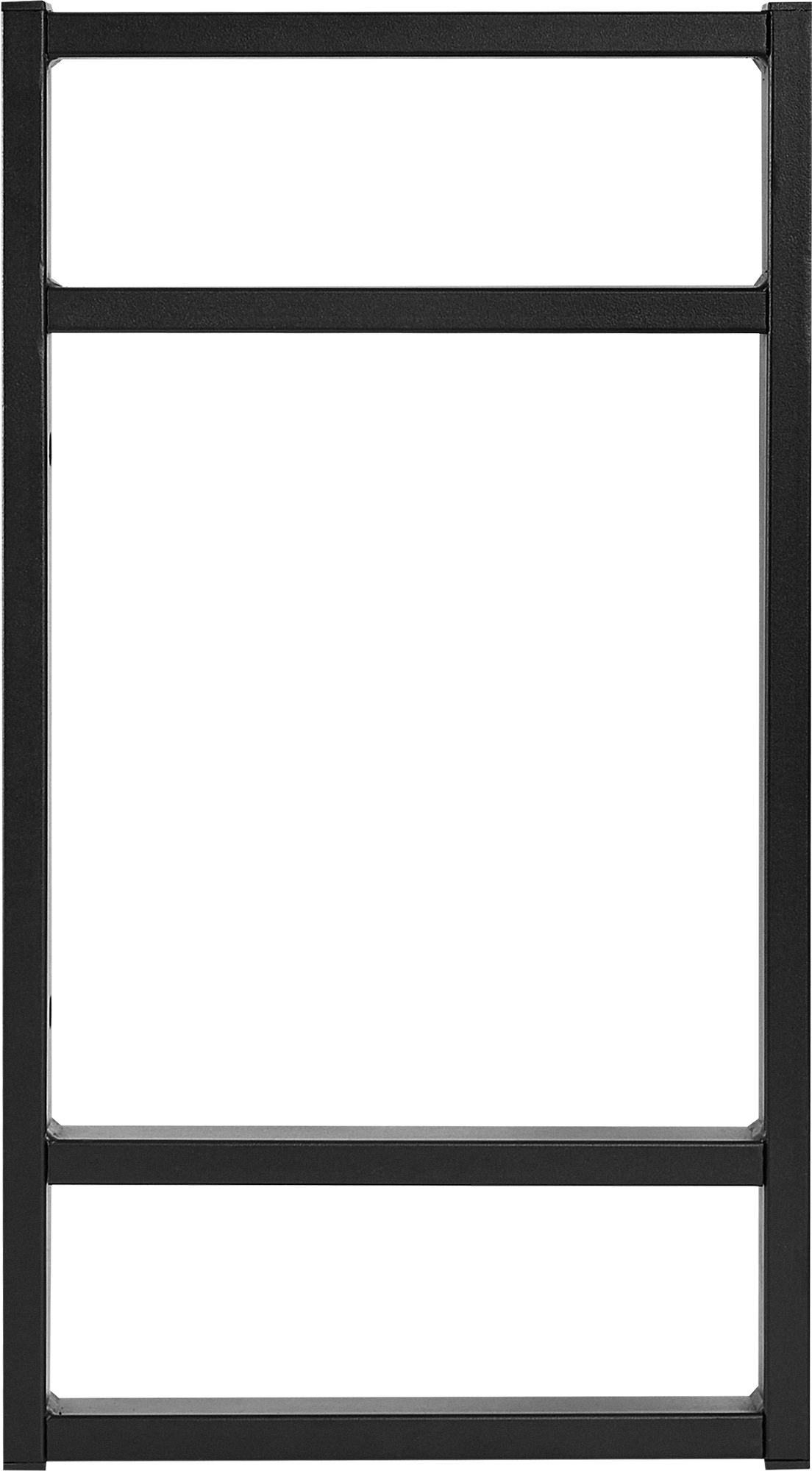 Боковина для стеллажа Лофт 630 мм сталь черная