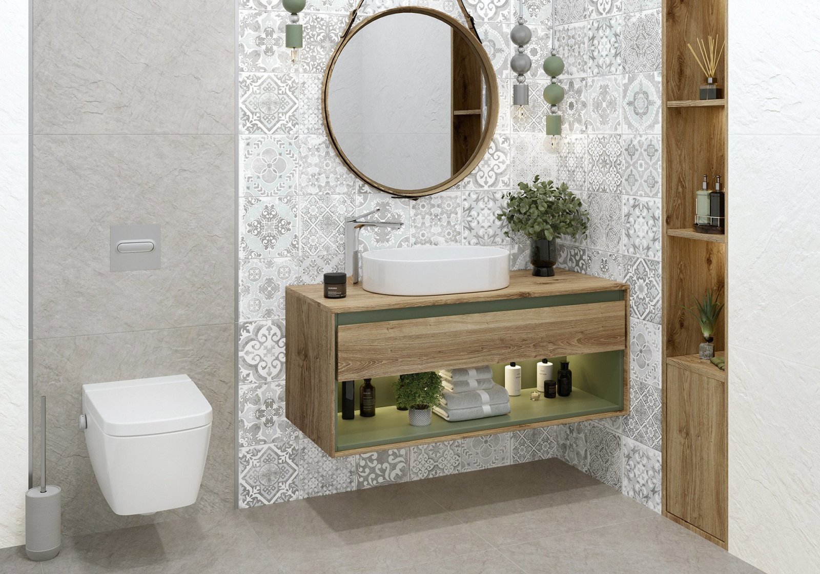 Изображение товара Плитка Alma ceramica GFU04CTR17R 60х60см 1.8 м² цвет серый матовый, цена за упаковку