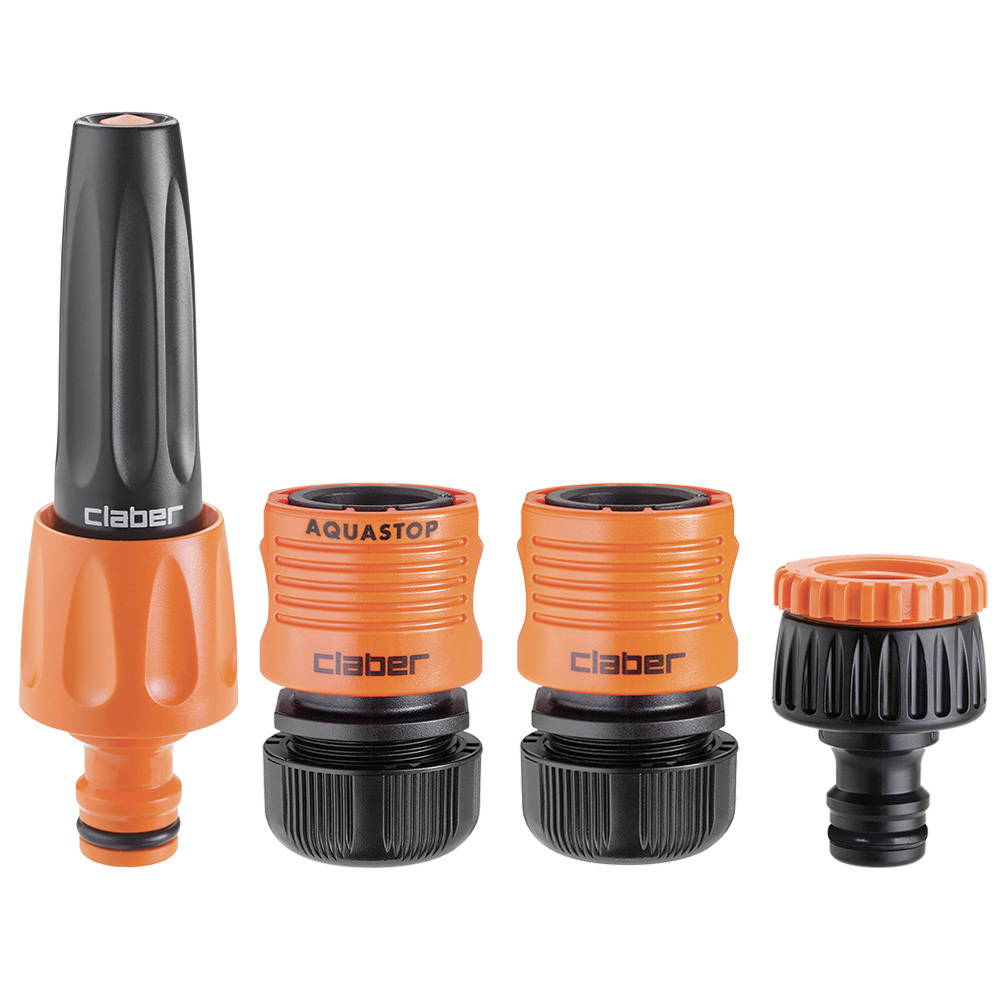 Изображение товара Наконечник для полива с коннекторами 1/2" Claber 88020000 1/2" пластик оранжевый