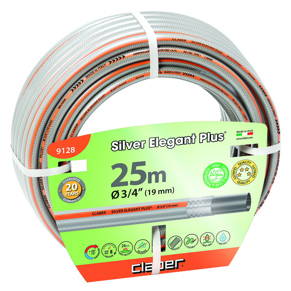 Изображение товара Шланг для полива Claber 91280000 d 19 мм 25 м ПВХ