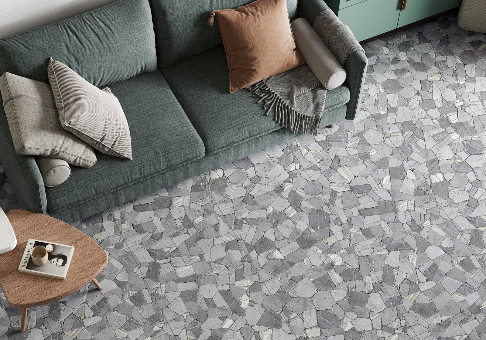Изображение товара Плитка Alma ceramica SAHARA GFU04SHR70R 60х60см 1.8м² цвет темно-серый, цена за упаковку