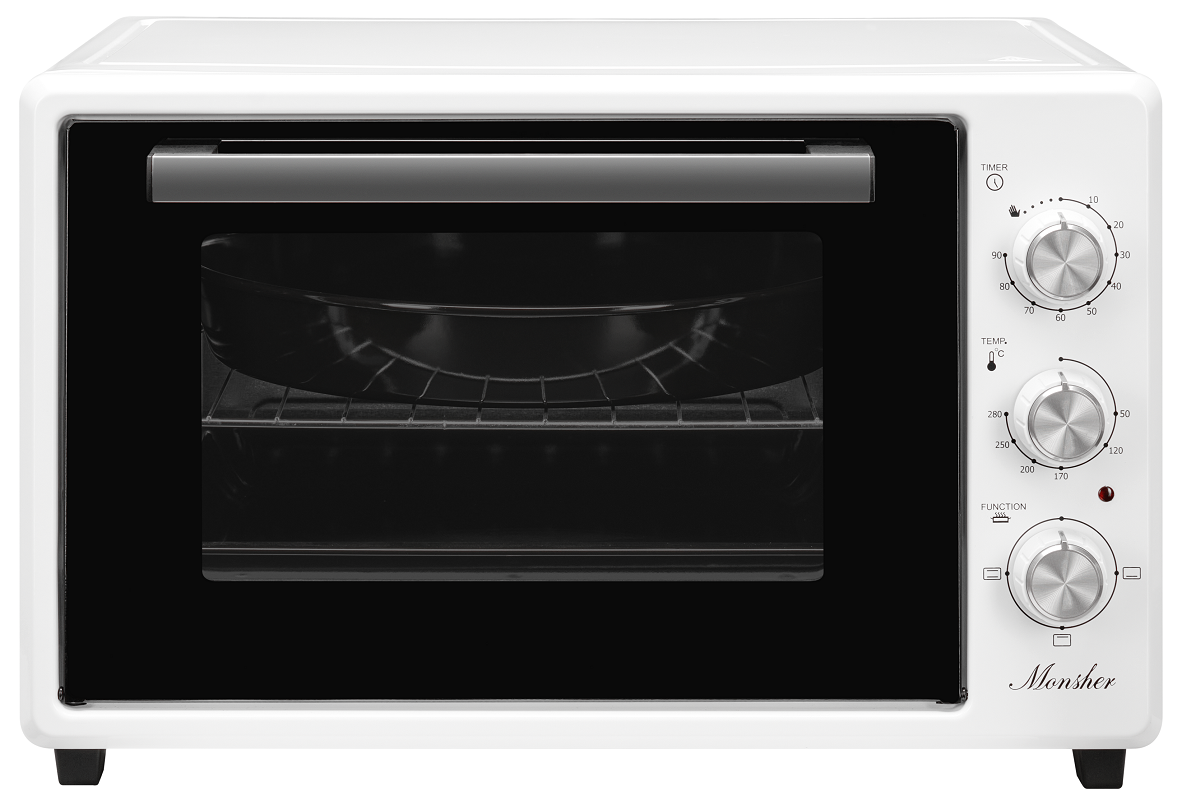 Изображение товара Электропечь Monsher 76532 37 л мощность 700 Вт белый компактная