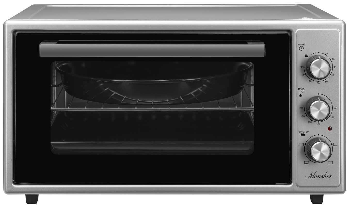 Изображение товара Электропечь Monsher 76535 51x30x38 см 750 Вт цвет серебристый